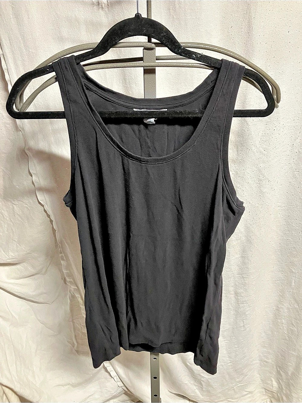 Tommy Bahama Black Rayon Tank Top Size XL Like New